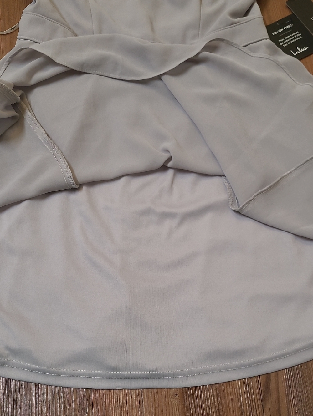 Lulu's Light Gray Cross-Back Fit & Flare Mini Dress - Picture 8 of 12